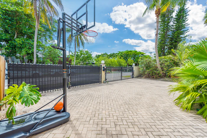 6 Villa Miami Backyard Basketball Hoop in Miami