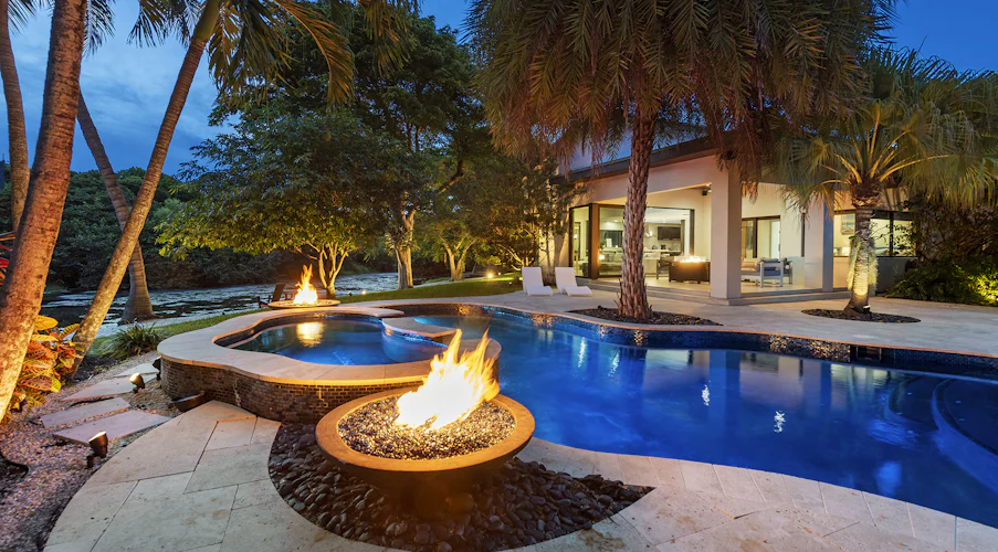 01 Villa Backyard With Pool In Fort Lauderdale