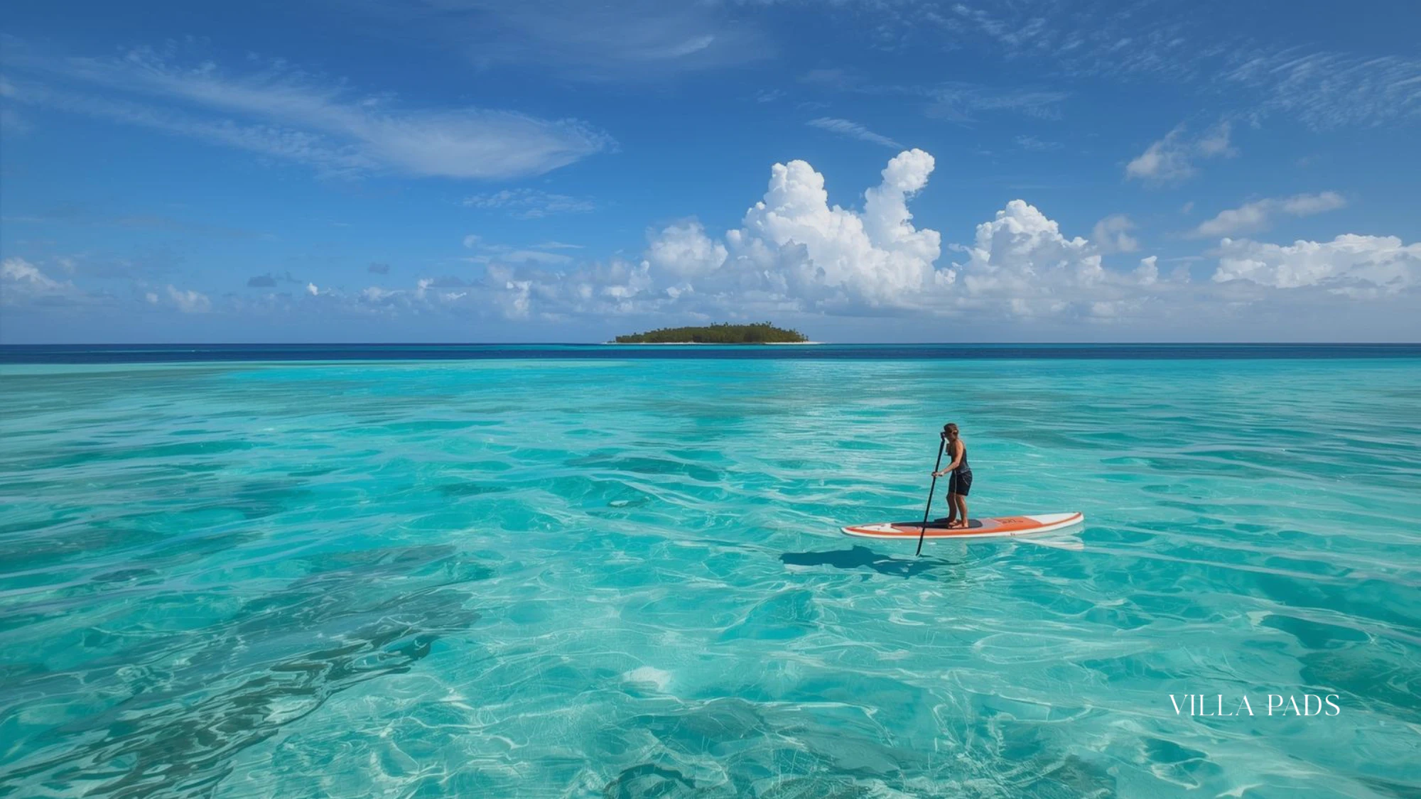 Paddleboarding Bahamas Clear Water