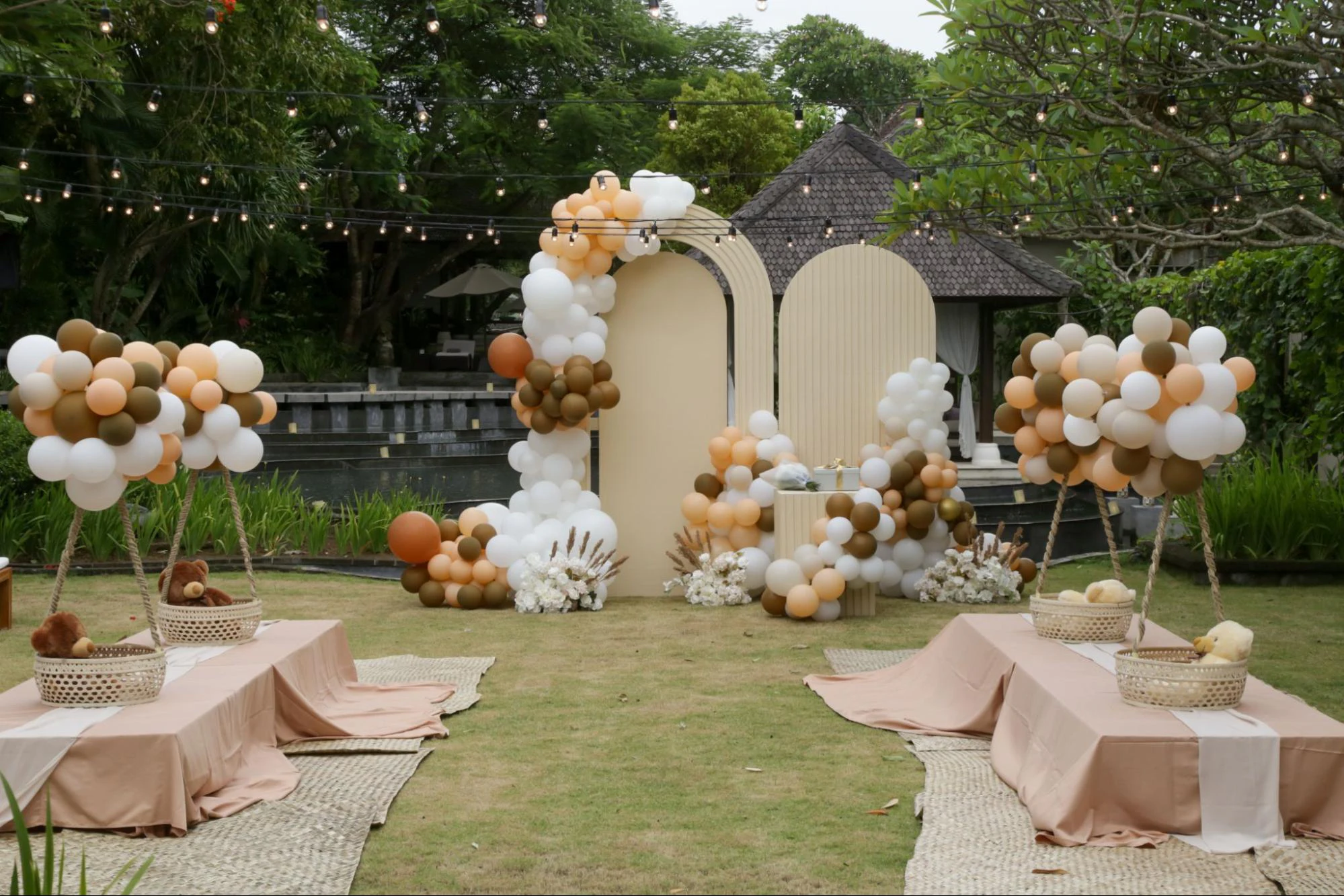 Elegant Baby Shower Decor Miami Villa