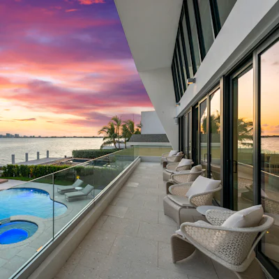 Miami Rooftop Ocean Sunset