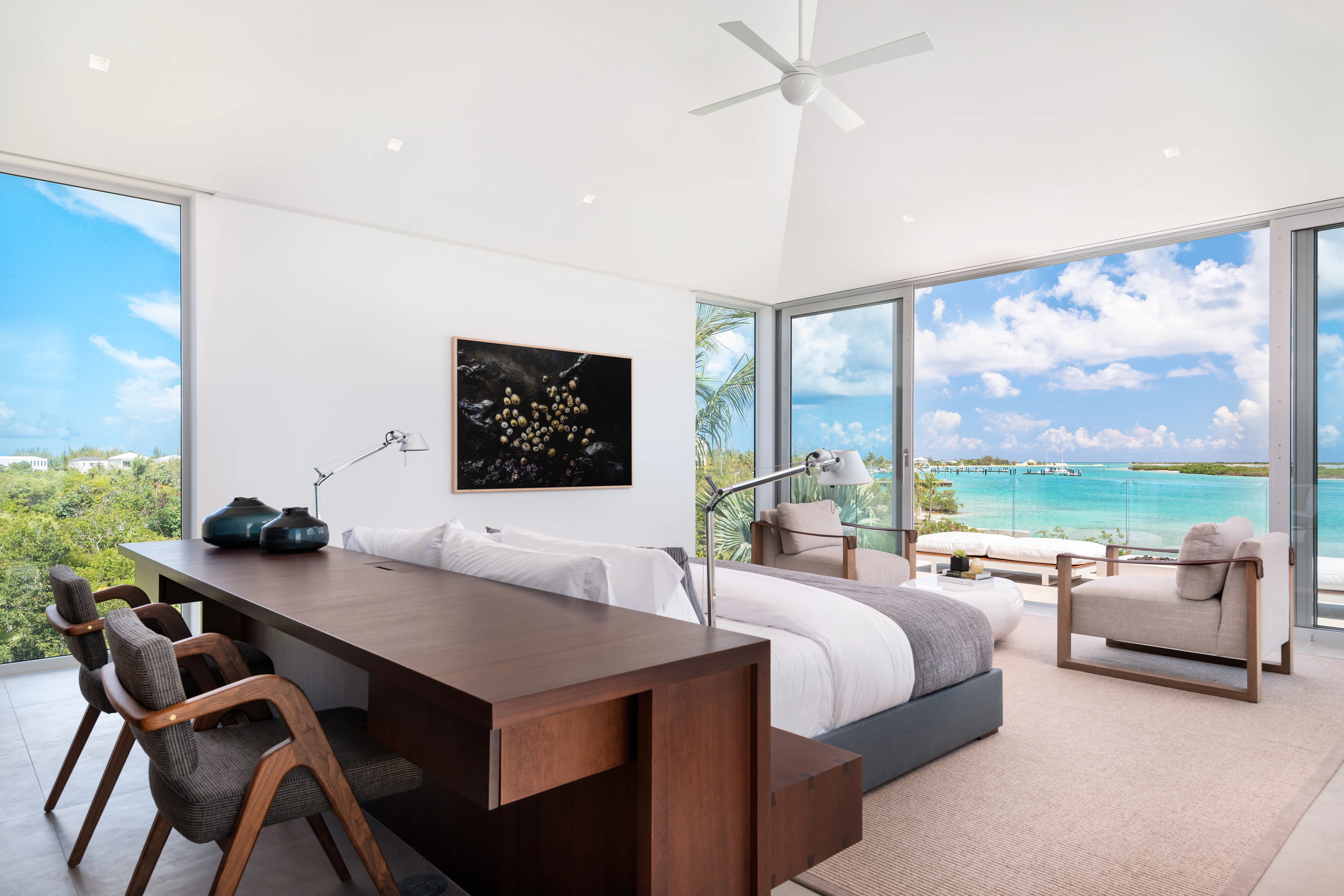 Luxury Bedroom With Ocean View in Turks and Caicos