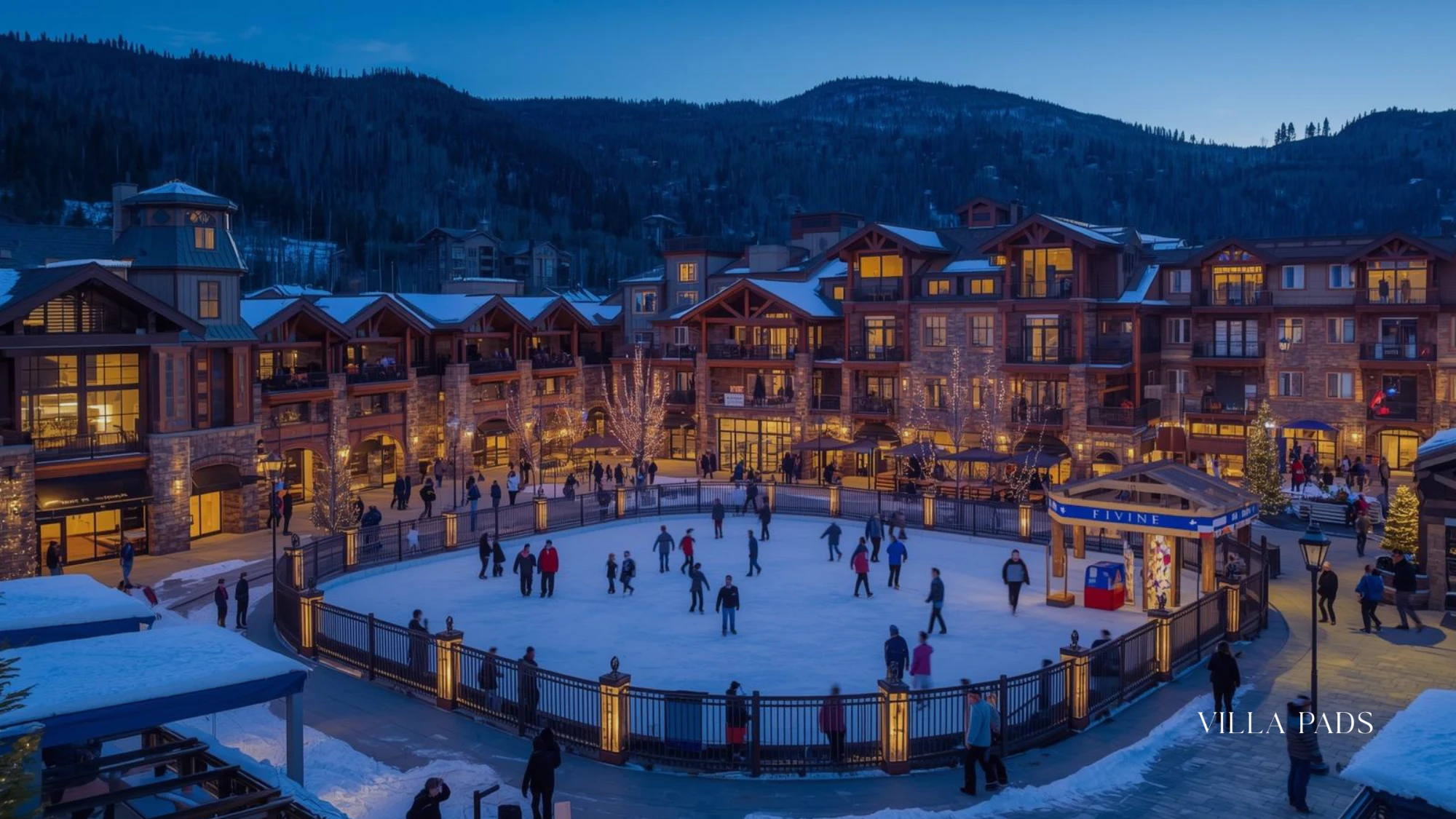 Lionshead Village Solaris Plaza Winter