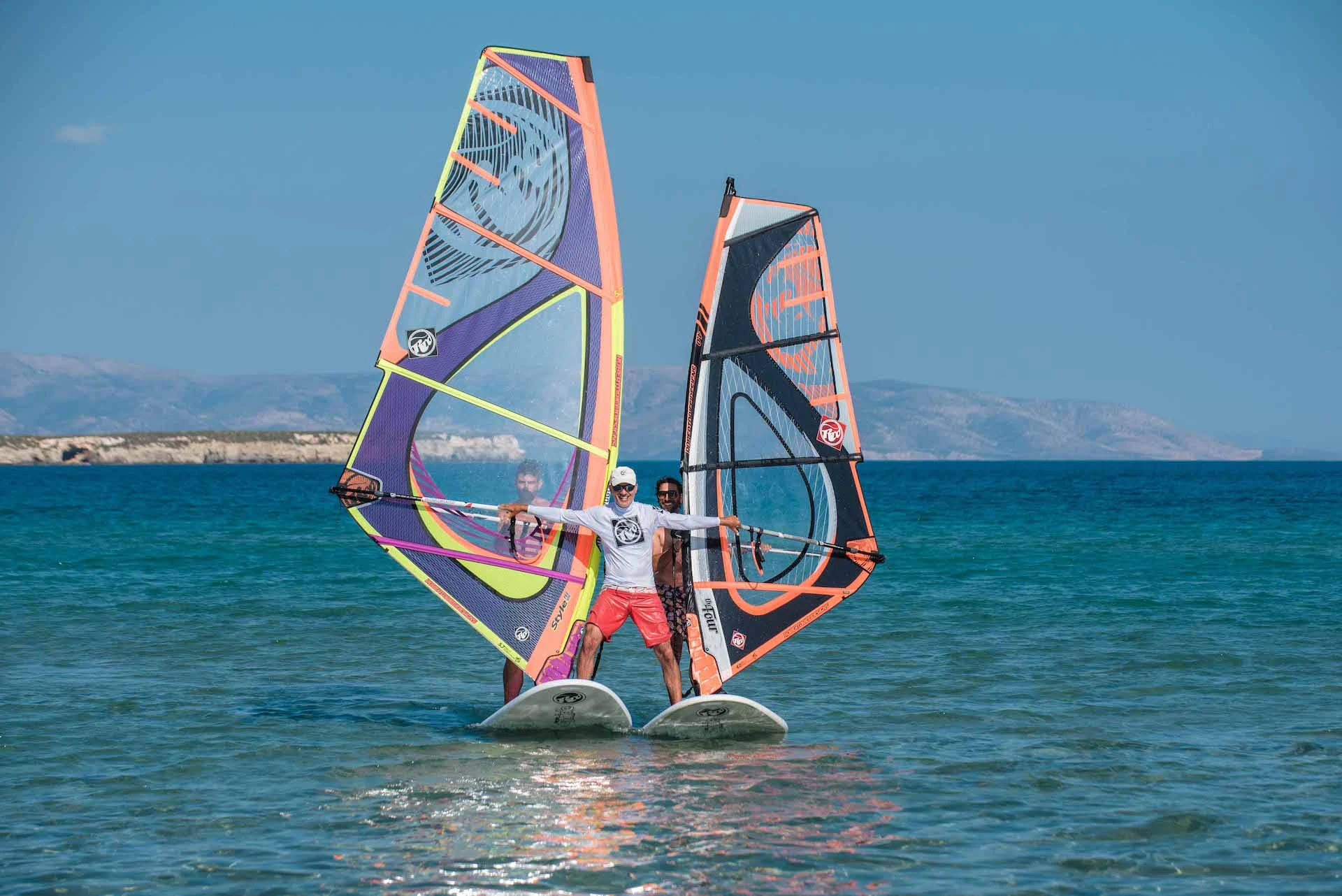 Paros Golden Beach Windsurfers