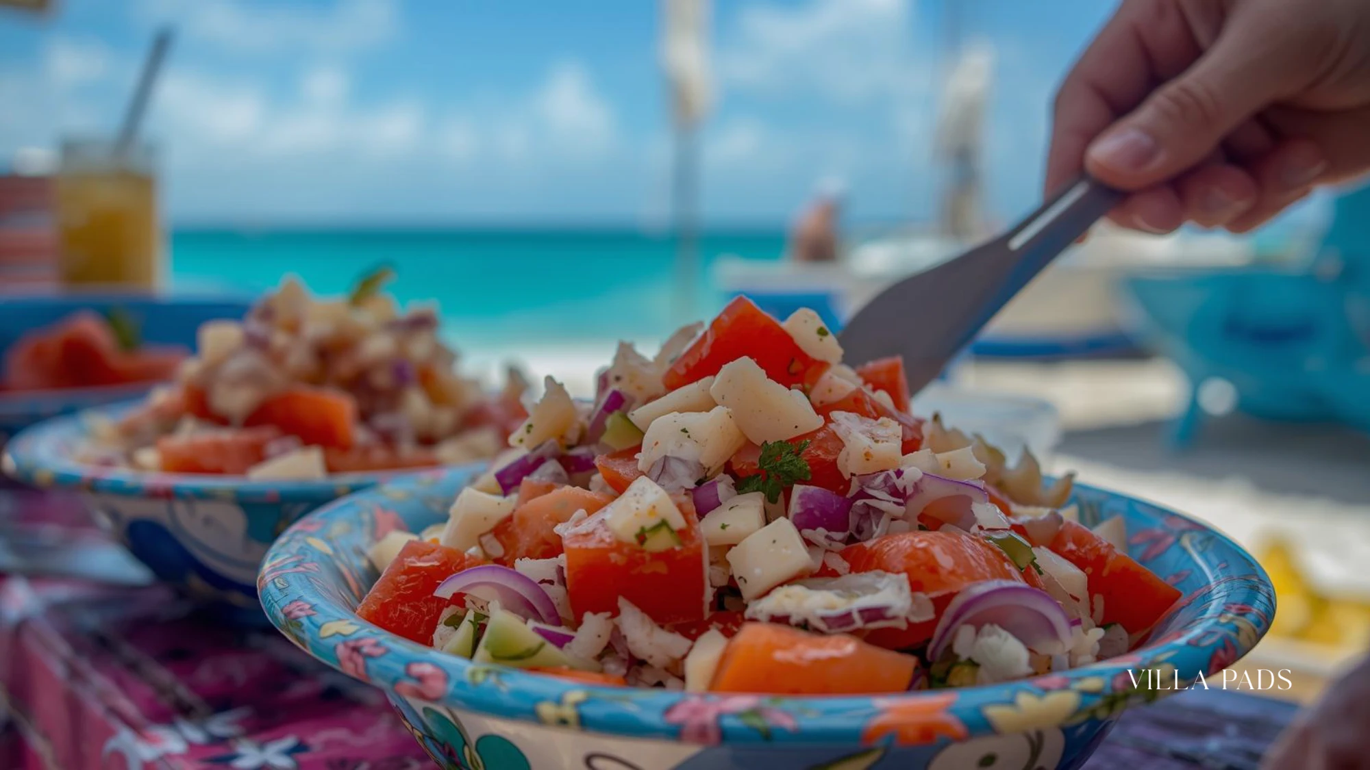 Bahamas Conch Salad Fresh Preparation