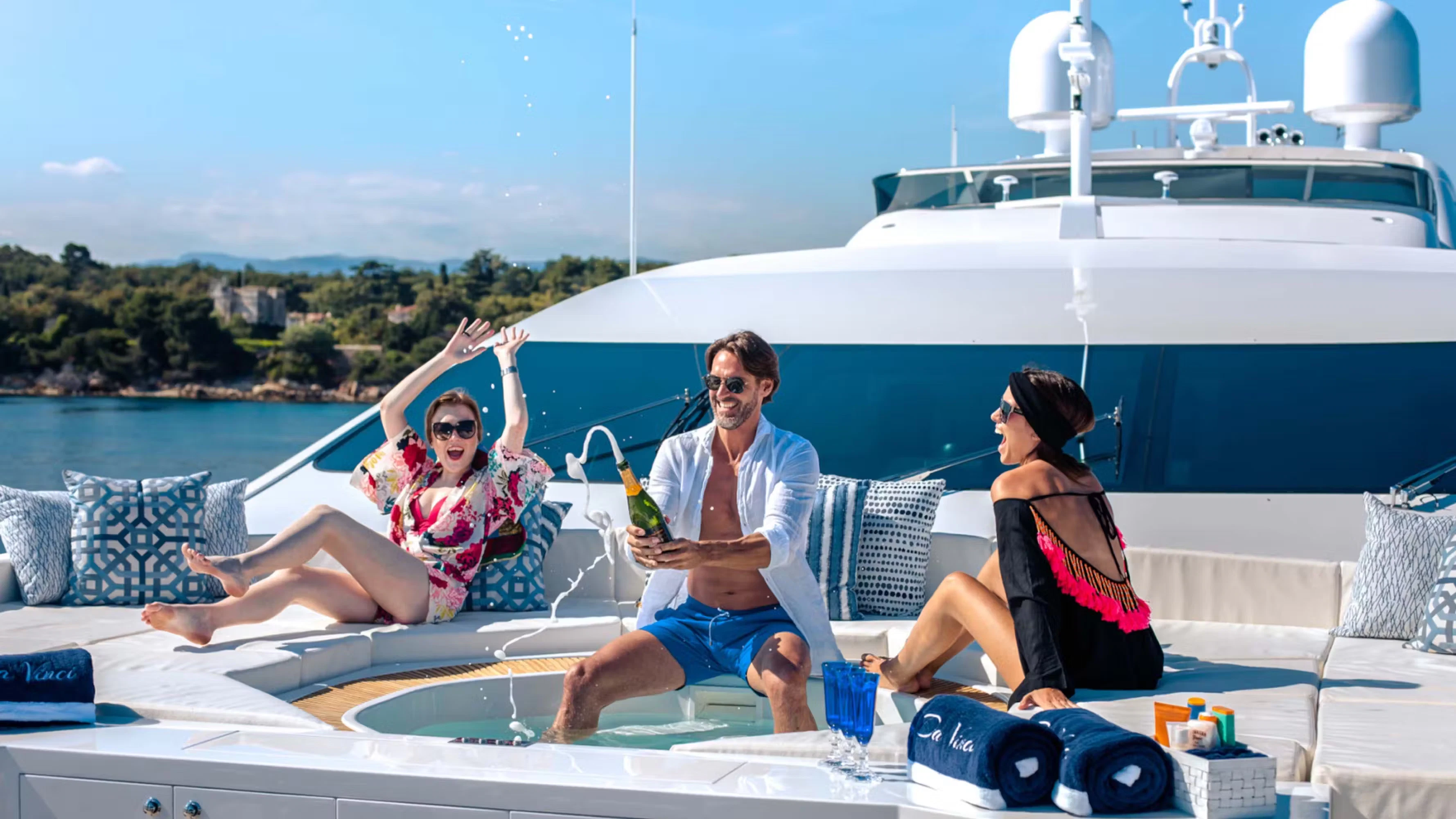 Superyacht Mykonos Sunset