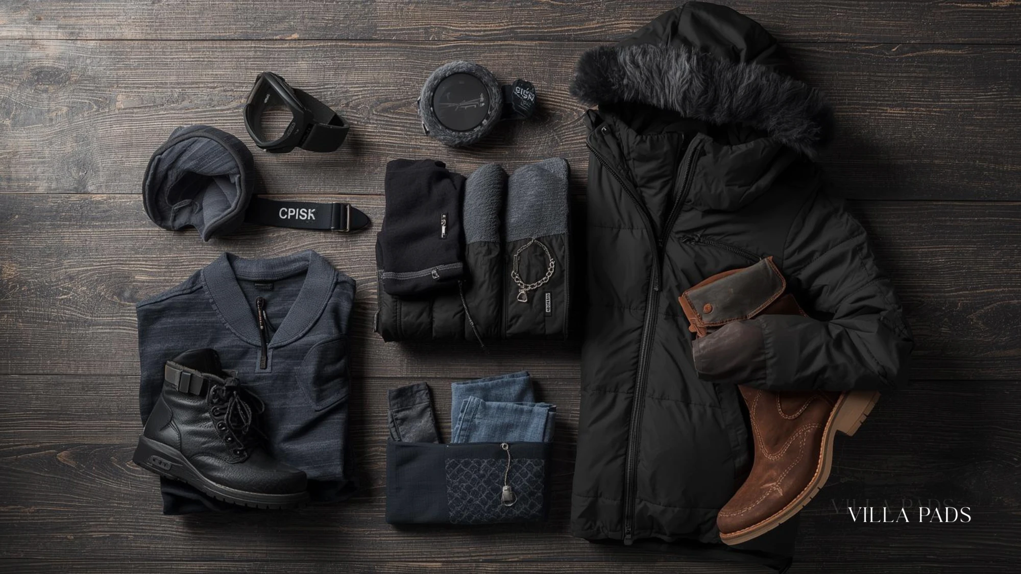 Aspen Winter Packing Flatlay