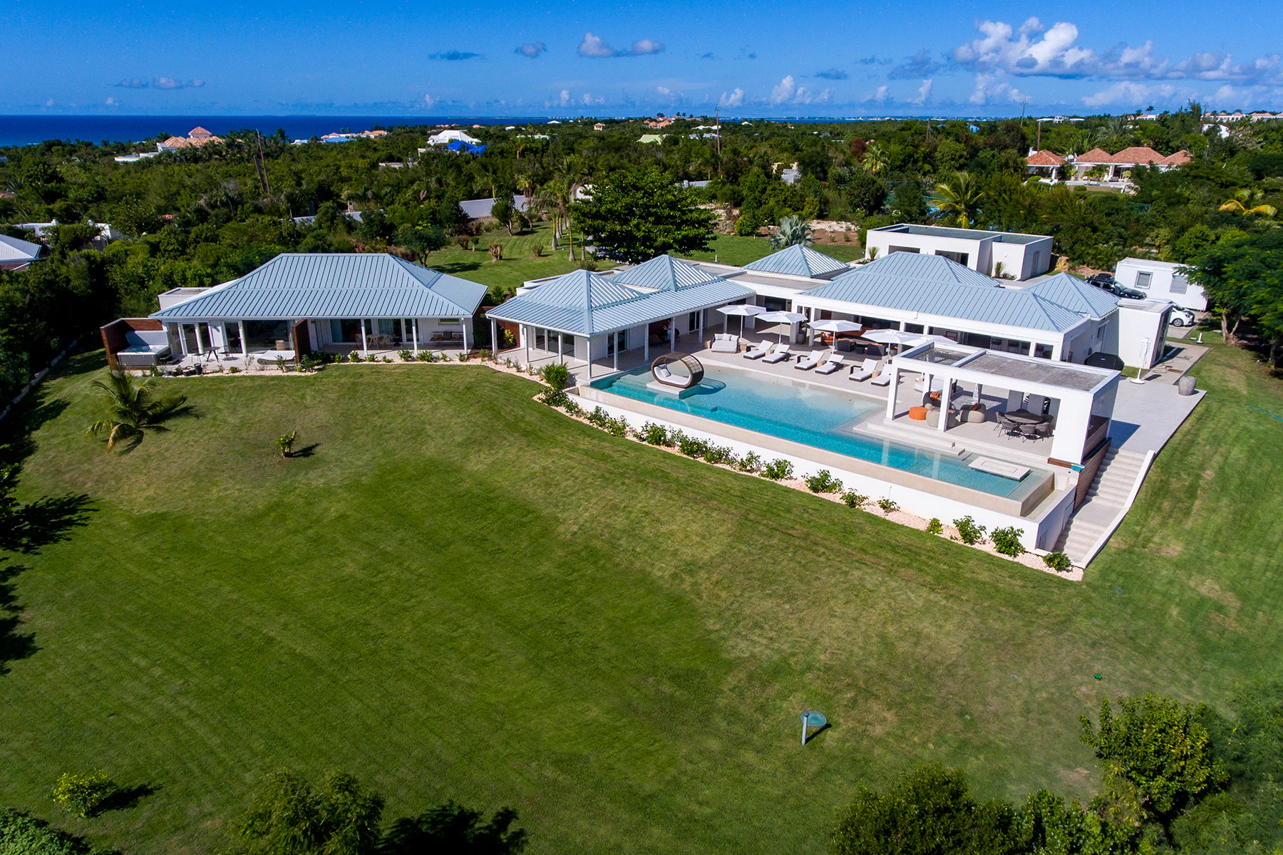 2 Villa Avorio Aerial in St. Martin