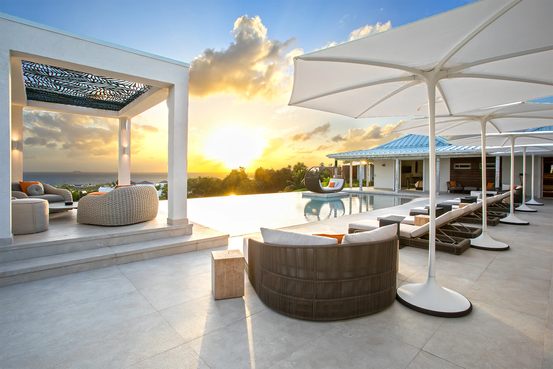 5 Villa Avorio Pool in St. Martin