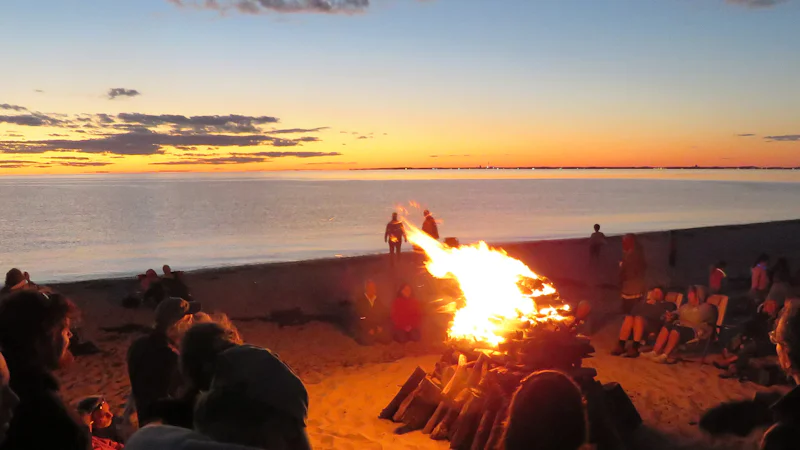 Miami Fall Beach Bonfire