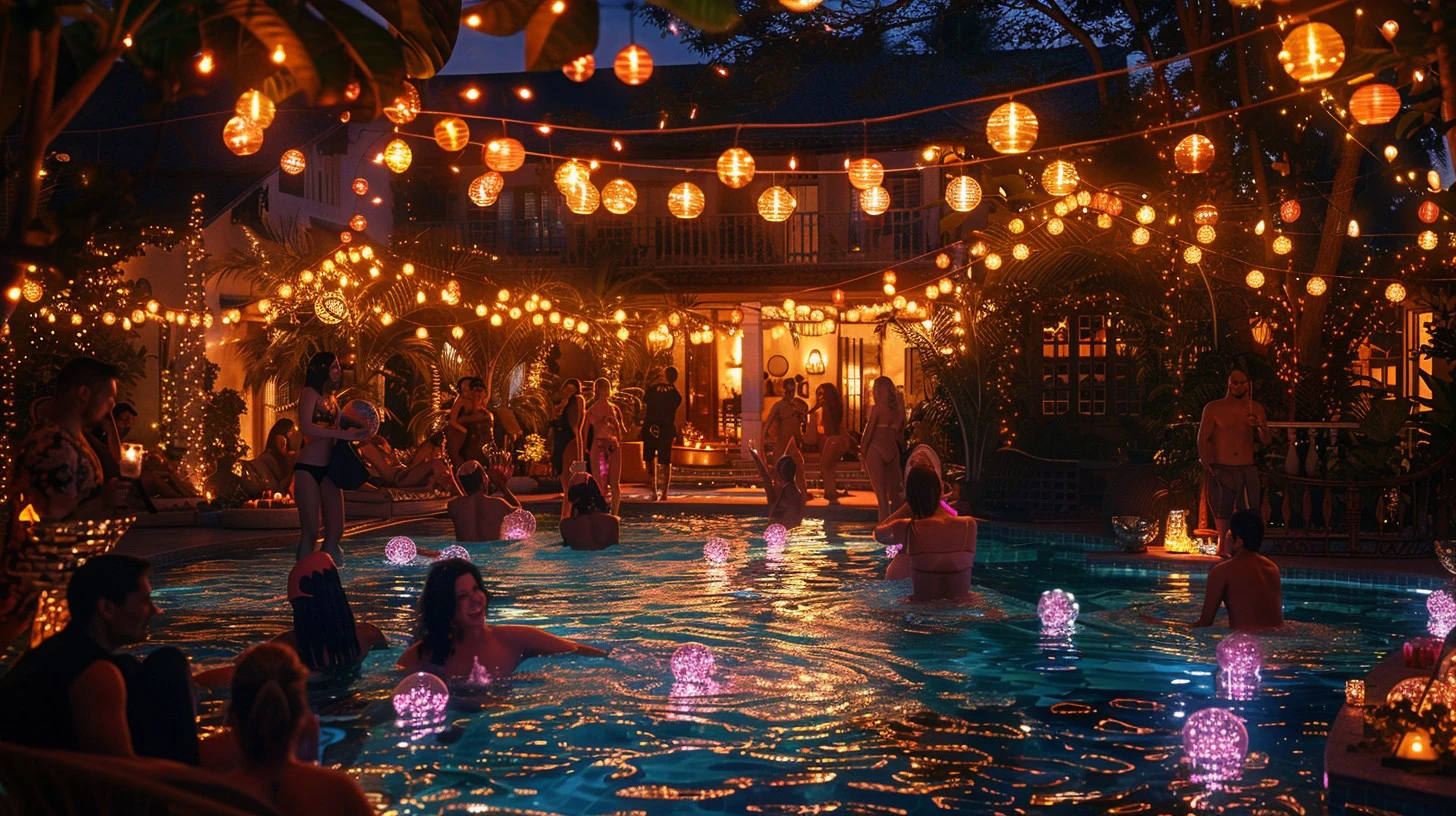 Villapads Evening Poolside Dinner