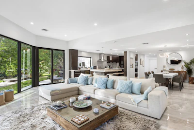 09 Villa Living Room In Fort Lauderdale